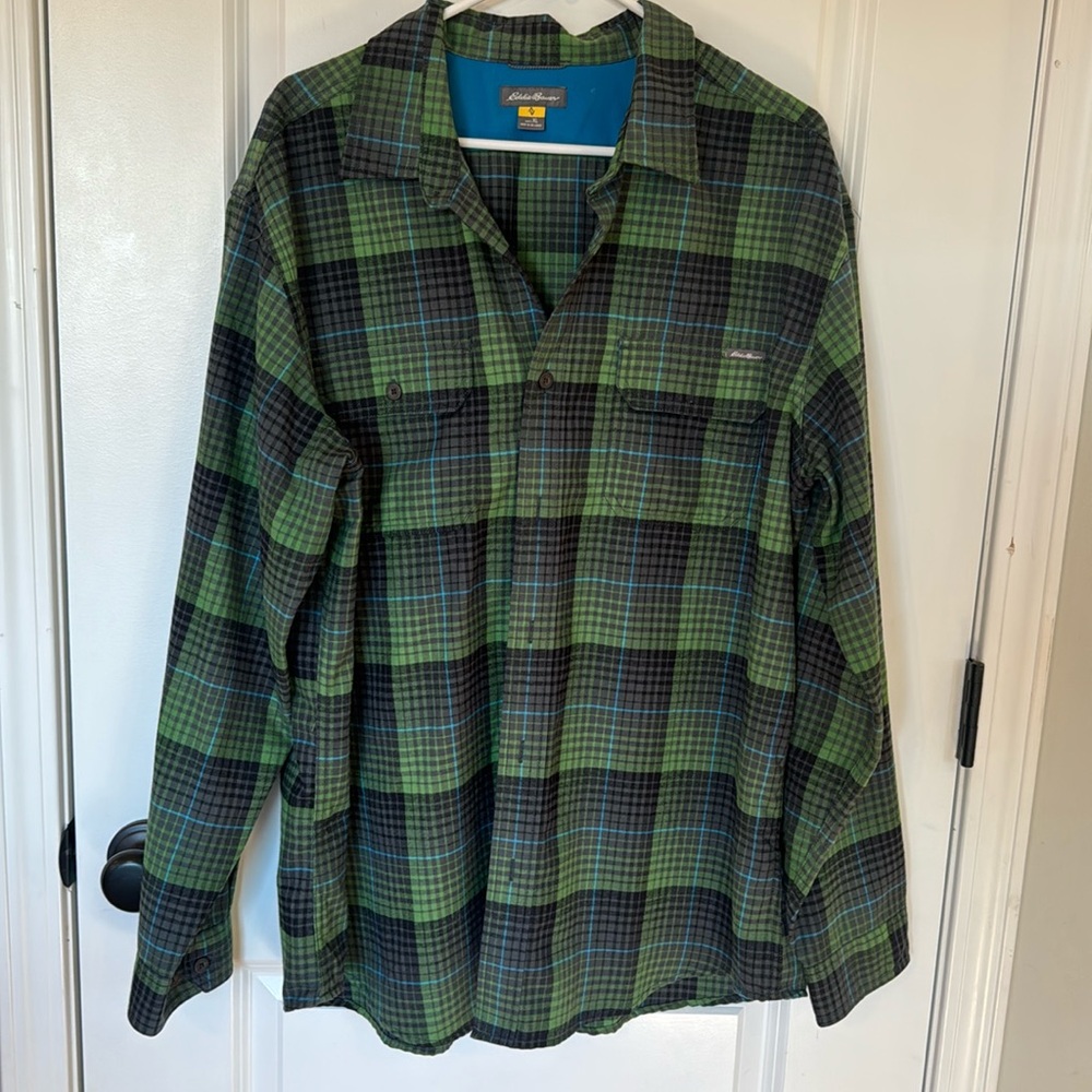 Men’s extra large, Eddie Bauer flannel. 
Like new worn once
